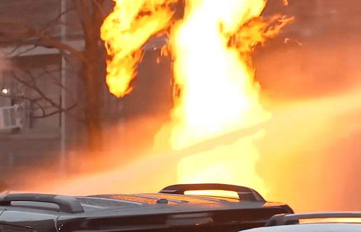 Fireball Street Sampling Fireball bursts from Brooklyn street, forcing evacuation of 200 ...